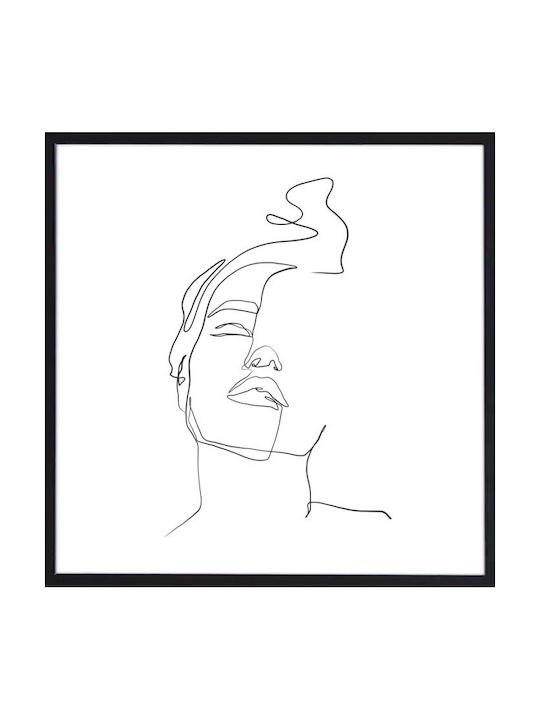 Walls Smoke Face Frame Wooden 50x50cm