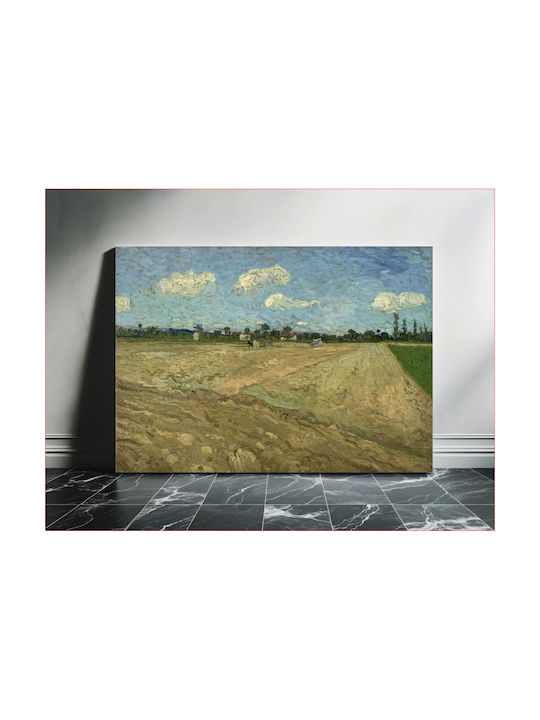 Vincent Van Gogh - Geploegde Akkers ('de Voren') Painting Copy of Van Gogh on Canvas 50x40cm