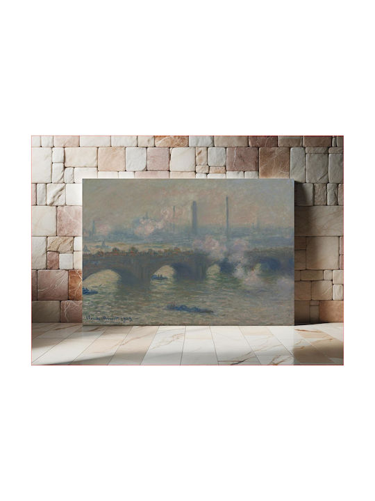 Claude Monet's Waterloo Bridge, Gray Day (1903) Картина Платнен 90x60см