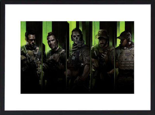 Walls Call Of Duty Modern Warfare 2 Дървена Черна Рамка 40x30 cm