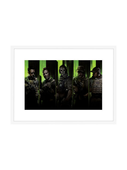 Walls Call Of Duty Modern Warfare 2 Рамка Дърво white frame 70x50см