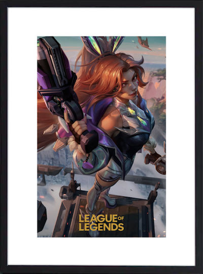 Walls Miss Fortune Wooden Black Frame 70x100 cm
