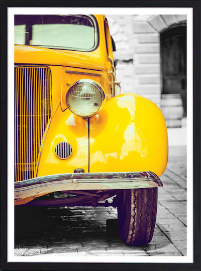 Wandposter Retro Hölzener Schwarzer Rahmen 15x20 cm