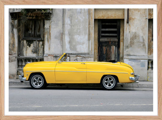 Wände Retro Rides Hölzener Naturrahmen 30x20 cm