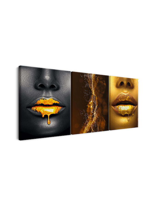 Naklejkomania Threefold Painting on Canvas 60x120cm