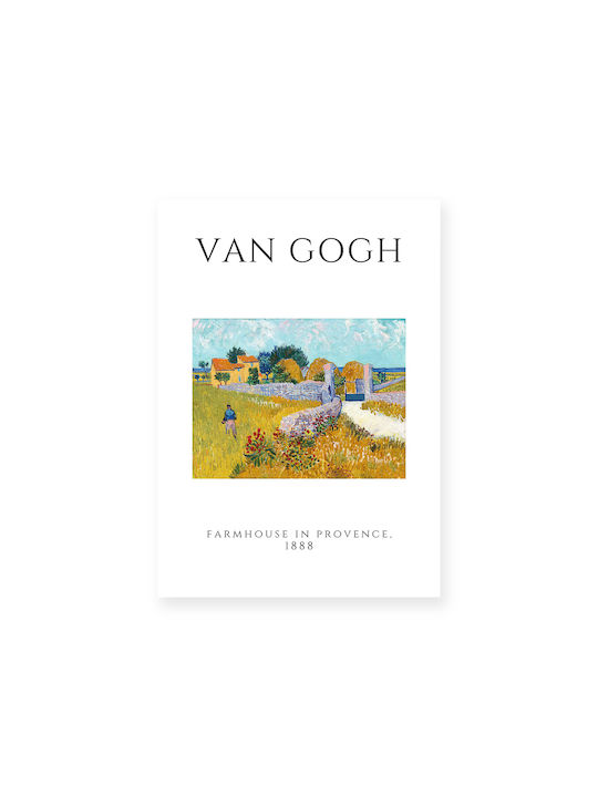 Πόστερ & Κάδρο Van Gogh Farmhouse In Provence Art008 30x40cm Μαύρο Ξύλινο Κάδρο Πόστερ