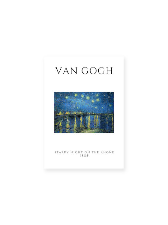 Poster & Frame Van Gogh Starry Night On Rhone Art004 21x30cm Poster Print Without Frame