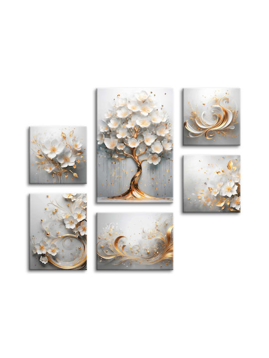 Decowalls 6 части Картина Платнен 100x140см