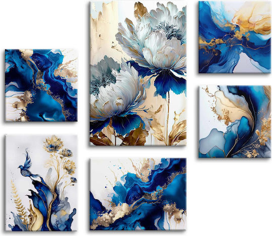 Decowalls Εξάπτυχος Πίνακας σε Καμβά 100x140cm