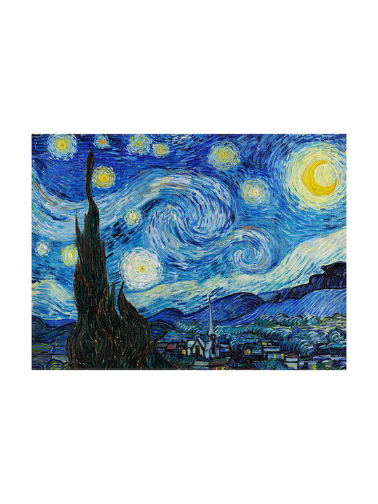 Poster Van Gogh Noaptea Înstelată Art105 60cm X 90cm Ramă din Lemn Negru
