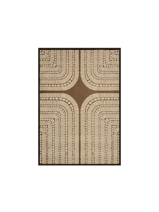 Inthebox New Age Decorative Canvas Painting Beige Brown Wood Frame Brown 80x120xh4.3cm 031354