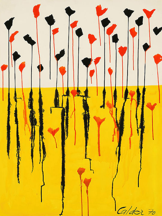 Плакат Calder Drops Art120 21см X 30см Бяла Рамка PVC 18x24
