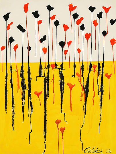 Poster Calder Drops Art120 21cm X 30cm Λευκό Κάδρο Pvc 18x24
