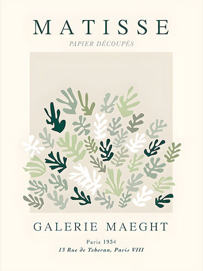 Poster Matisse Galerie Maeght Art042 21cm X 30cm Λευκό Κάδρο Pvc 18x24