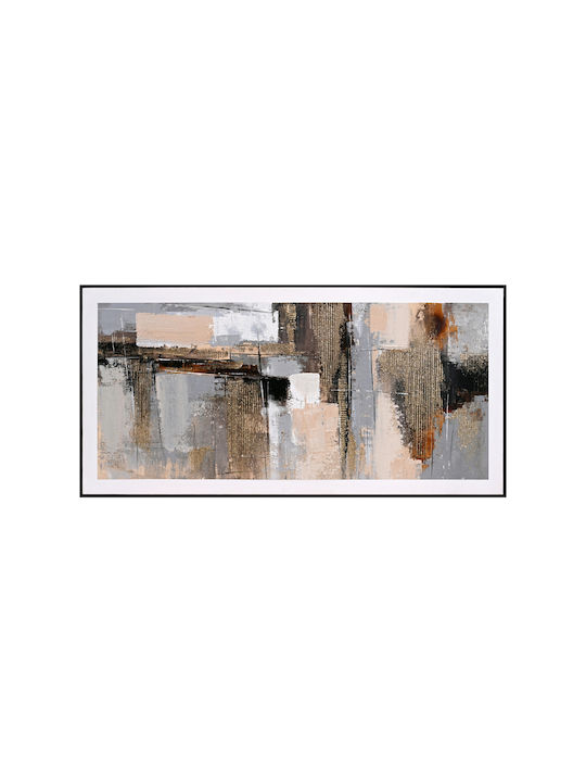 Wall Painting Abstract Fb94551 Black Frame-canvas 142x4.5x72cm