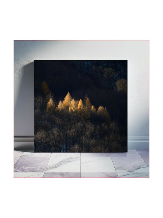 Πίνακας Golden Trees In A Forest Χρυσά Δέντρα Δάσος 110x110
