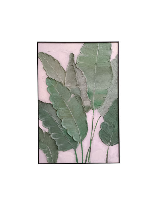 Πίνακας Λουλούδια Πράσινα 80x120