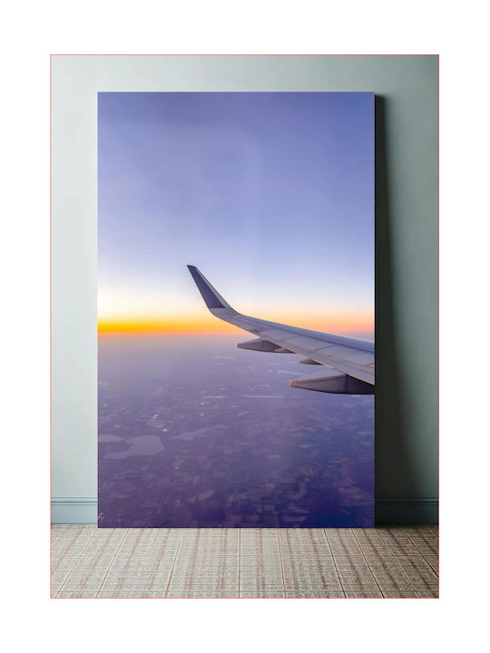 Panou Aripă Avion Peste Orizontul Răsăritului 100x150