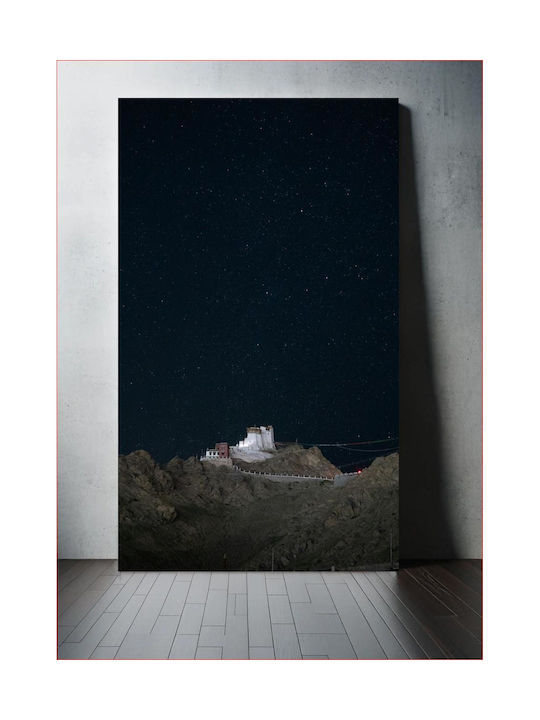 Панел Starry Nightscape Over Monastery Едназвезден Нощен Пейзаж Над Манастир 50x80