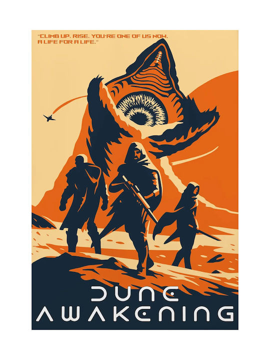 Gaming Poster Dune Awakening Pop Art Gm2386 21cm X 30cm Λευκό Ξύλινο Κάδρο