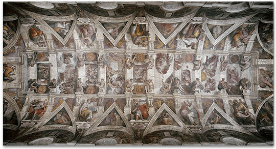 Pânză Capela Sixtină 1508-1521 96x178