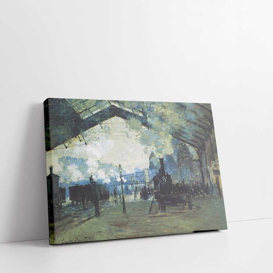 Καμβάς Oscar Claude Monet Ο Σιδηροδρομικός Σταθμός Του Saint Lazare Στο Παρίσι 66χ82 Καμβάς Oscar Claude Monet Ο Σιδηροδρομικός Σταθμός Του Saint Lazare Στο Παρίσι 66χ82