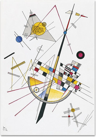 Καμβάς Wassily Kandinsky Λεπτή Ένταση No 85 48χ66