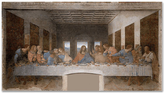 Canvas Leonardo Da Vinci The Last Supper 80x142
