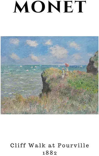Monet Cliff Walk At Pourville A Monet Cliff Walk At Pourville A