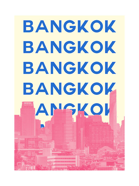 Poster Bangkok Pop Art Pst25520 21cm X 30cm White Frame PVC