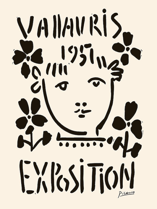 Poster Pablo Picasso Vallauris 1957 Art247 21cm X 30cm White Frame Pvc