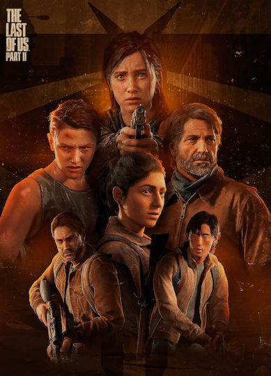 Gaming Poster Last Us Part Ii Gm2372 21cm X 30cm Λευκό Κάδρο Pvc