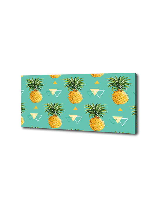 Decorative Canvas Painting Interior Decoration Pineapples 125x50 Cm