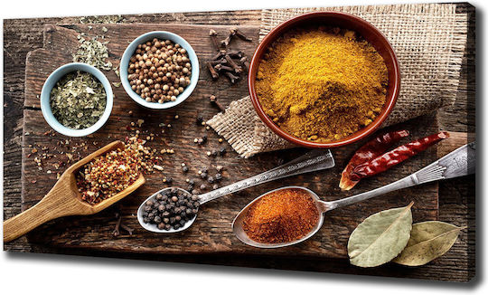 Wall Canvas Painting Interior Decoration Spice Mix 140x70 Cm