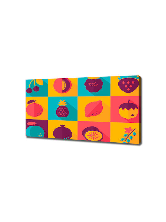 Canvas Painting Home Elegant Decoration Fruit Icons 120x60 Cm
