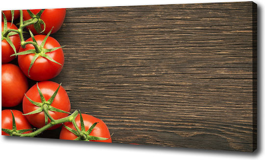 Decorative Canvas Painting Permanent Decoration Tomatoes On Wood 100x50 Cm