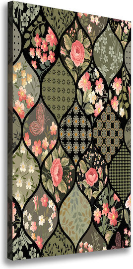 Panou Pânză Dormitor Estetică Decorațiune Design Floral 50x100 Cm