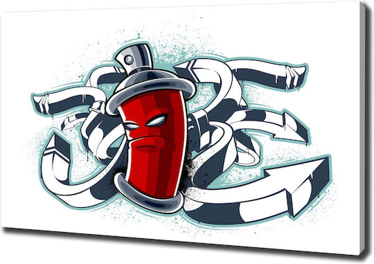 Wall Canvas Painting Designed Demanding Decoration Graffiti 100x70 Cm