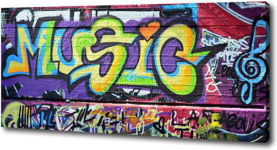 Wall Canvas Painting High Quality Graffiti Print On Wall 125x50 Cm