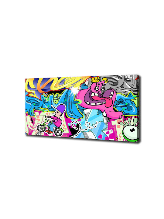 Wandbild Segeltuch Geeignet Für Dauerhafte Dekoration Graffiti 140x70 cm