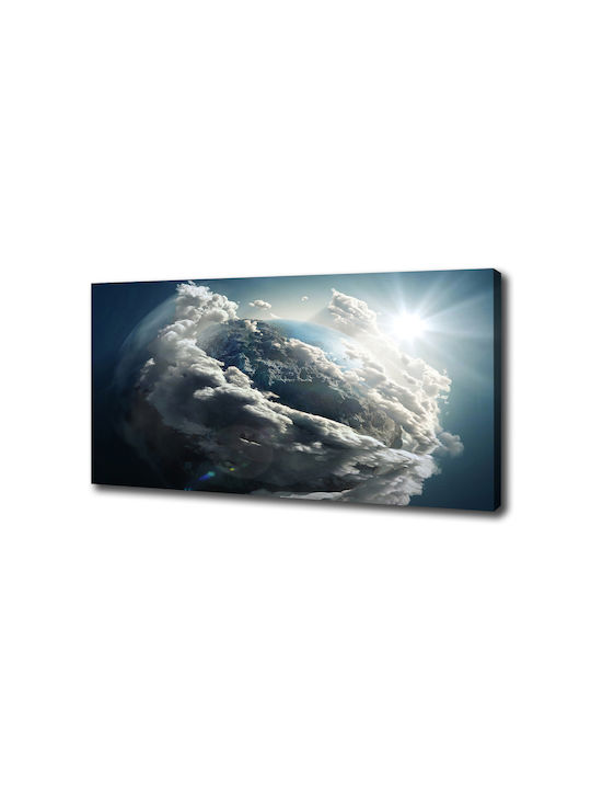 Wandbild Leinwand Hochwertiger Druck Planet Erde 100x50 cm