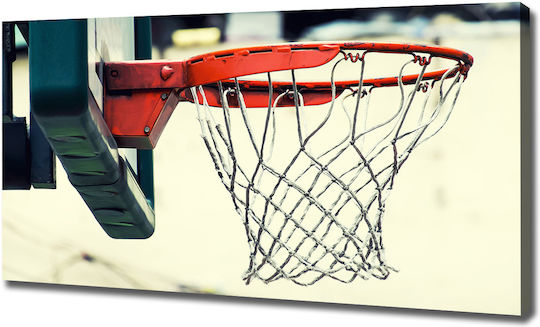 Innenraumdekoration Gemälde Leinwand Basketballkorb 120x60 cm Innenraumdekoration Gemälde Leinwand Basketballkorb 120x60 cm