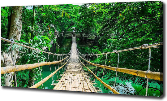 Wall Frame Canvas The Most Tropical Forest Areas 140x70 Cm