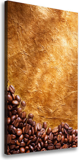 Canvas Painting Office Interior Decoration Brown Coffee Grains 50x100 Cm