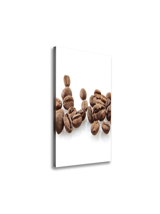 Canvas Painting Interior Space Everyday Use Brown Grains 50x100 Cm
