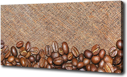 Decorative Canvas Painting Home Office Brown Beans 100x50 Cm