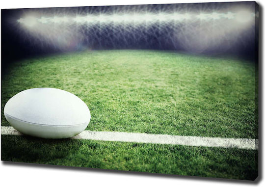 Panou De Perete Pânză De Înaltă Calitate Imprimare Minge De Rugby 100x70 Cm Panou De Perete Pânză De Înaltă Calitate Imprimare Minge De Rugby 100x70 Cm