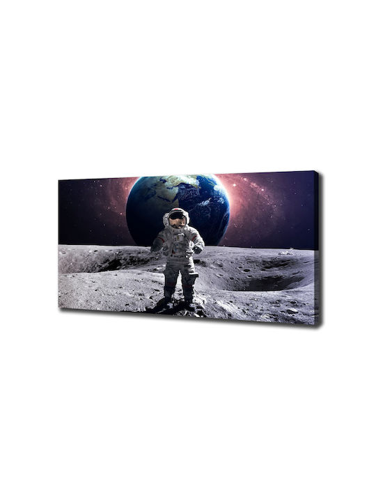 Canvas Painting Uniform Elegant Wall Decoration Astronaut 140x70 Cm