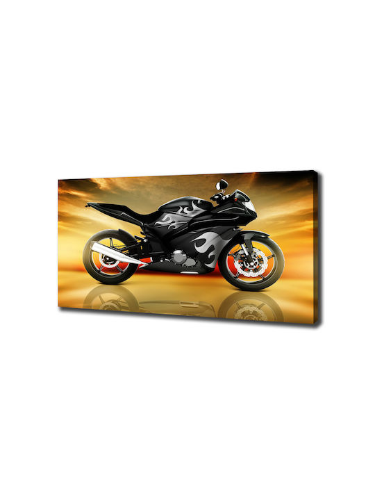 Gemälde Segeltuch Einheitliche Innendekoration Motorrad 140x70 cm