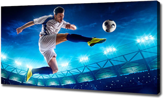 Canvas Painting Office Professional Space Footballer 120x60 Cm